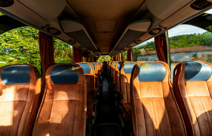 Bus Setra inside front view